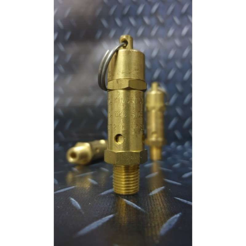 ASME Rated Kingston 1/4" NPT Brass Pressure Relief Valve 165 PSI - USA Made Industrial Safety Valve 1/4 NPT Safety Valve