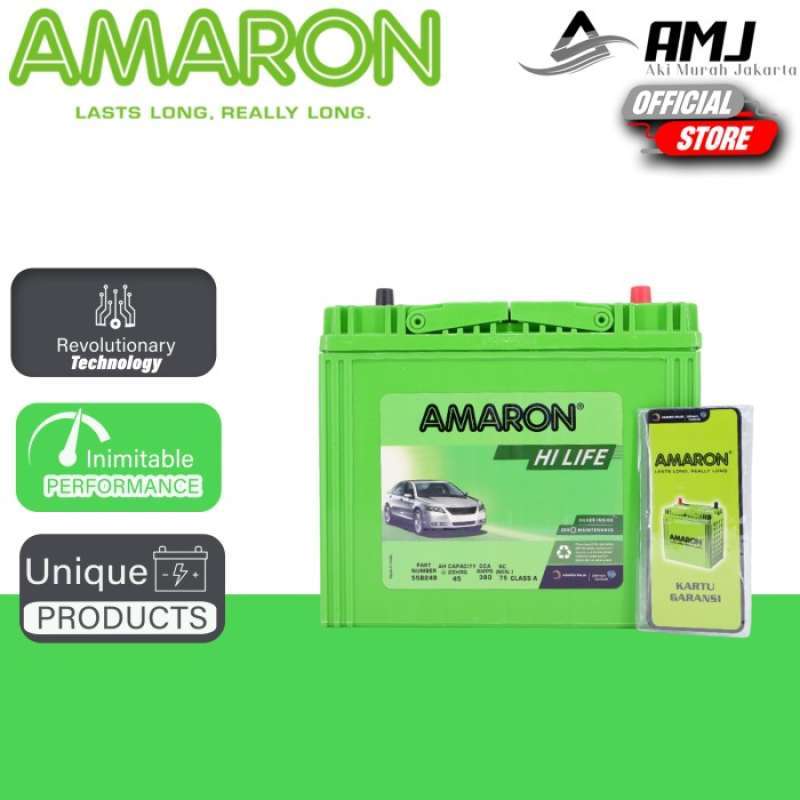 Promo Aki Mobil Toyota Avanza NS60 / 55B24R Amaron Hi-Life 12V / 45Ah