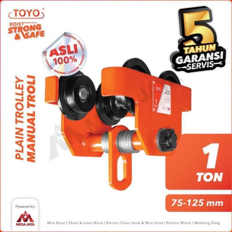 1 Ton Manual Push Trolley 1 Ton Manual Push Beam Trolley - Heavy Duty I ...