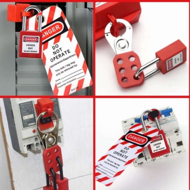 Promo Loto Locks Keyed Alike Nylon Lock Out Tag Out Steel Shackle Safety Diskon 22 di Seller