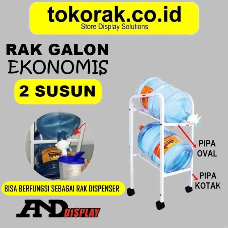 Jual Rak Galon Susun 2 - Rak Galon Air - Rak Dispenser Air - Rak Galon