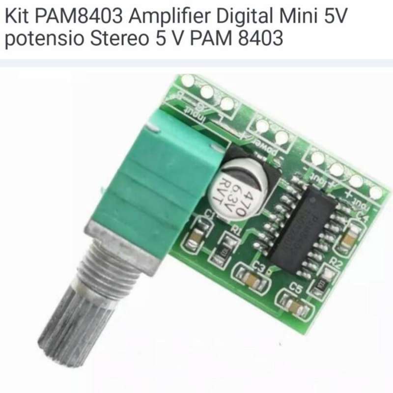 Jual Kit Ampli Modul Amplifier Mini PAM8403 PAM 8403 Class D Potensio
