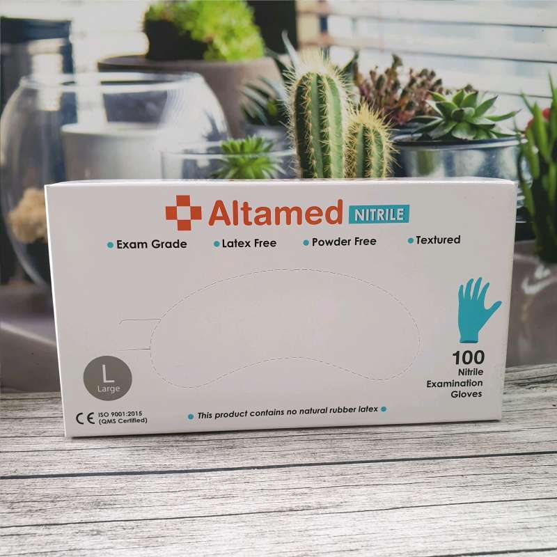 Jual Altamed Glove Nitrile (biru) - Exam Gloves Powder Free & Latex ...