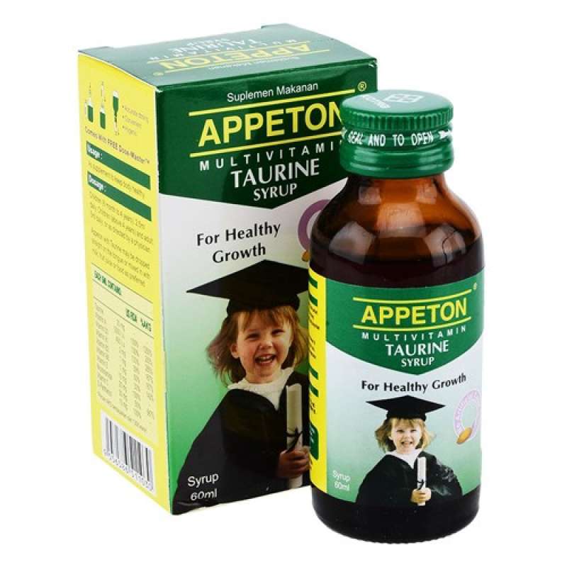 Promo Appeton Taurine Syrup Vitamin Kecerdasan Perkembangan Otak Anak ...