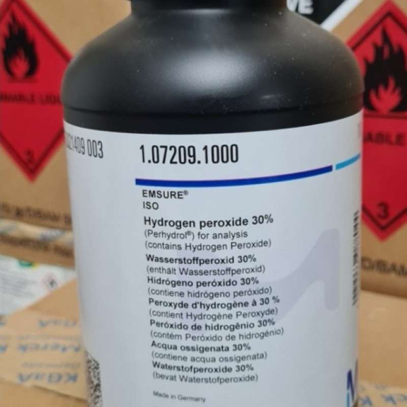 Brand H2o2 Promo H2O2/Hydrogen Peroxide 30% For Analysis Merck..1.007209.1000 ...
