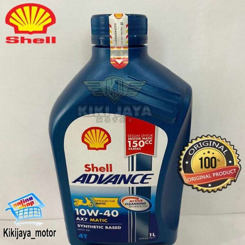 Oli Shell Ax7 Jual Oli Motor Shell Advance 4t Ax7 Matic 150 Cc 10w-40 1l Di Seller ...