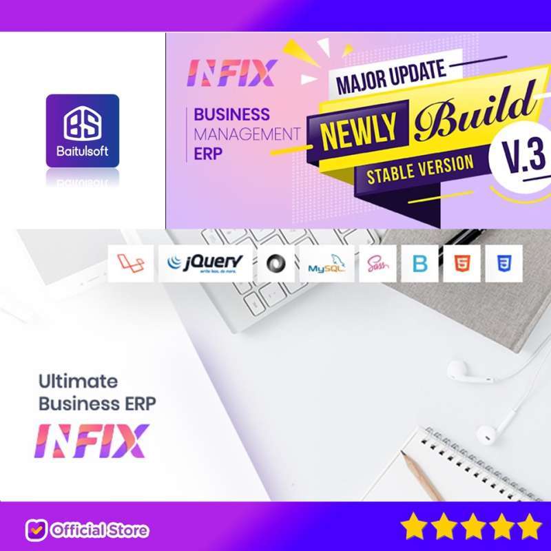 Promo SOURCE CODE APLIKASI INFIXBIZ - OPEN SOURCE BUSINESS MANAGEMENT ...