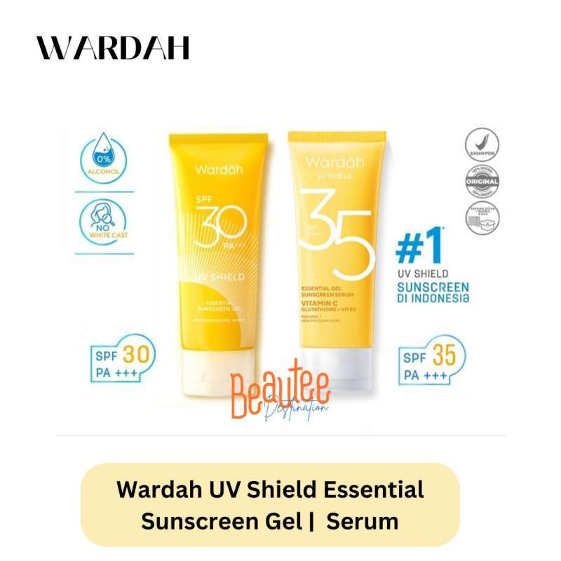 Jual Wardah UV Shield Essential Sunscreen Gel SPF 35 PA+++ 40ml
