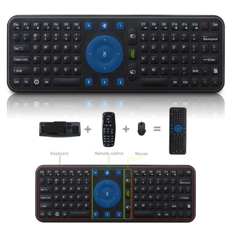 Jual Multi Functions Mini Wireless Keyboard + Air Mouse + Remote Di ...
