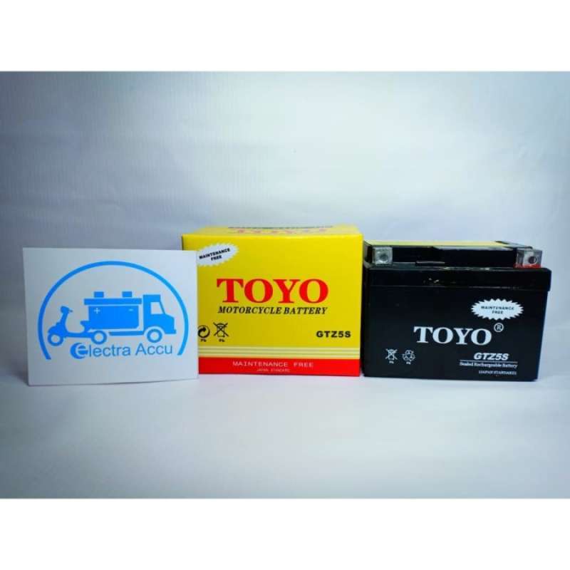 Jual New Aki Motor Scoopy Gtz5S Toyo Accu Kering Baru di Seller
