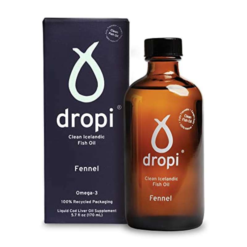 Promo Dropi Omega 3 Fish Oil Liquid, Fennel Maximum Strength Omega3s
