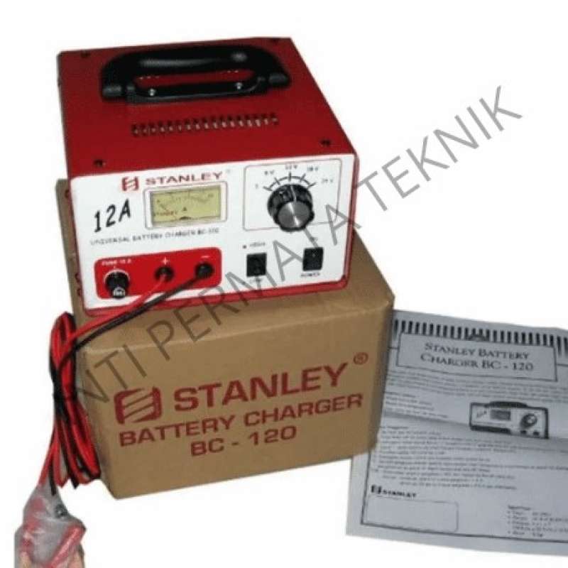Promo Battery Charger Stanley 12A Bc-120 - Charger Aki - Alat Pengisian