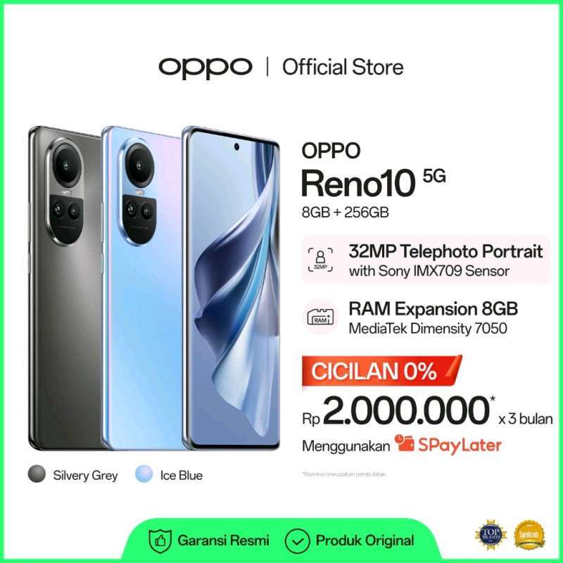 Jual Spek Oppo Reno 10 5 G Spesifikasi Original, Murah & Diskon Harga ...