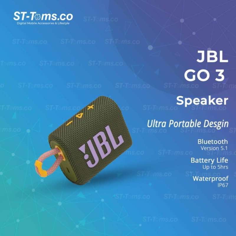 Jual Toko Adaku-jbl Go 3 Bluetooth Wireless Speaker - Hijau Di Seller