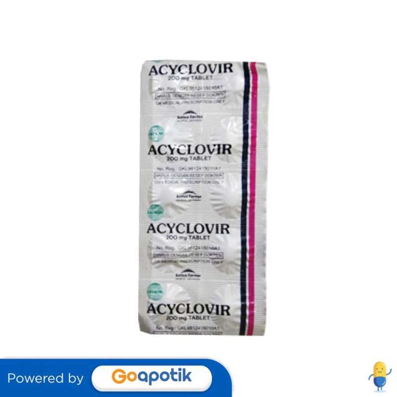 Jual ACICLOVIR KIMIA FARMA 200 MG STRIP 10 TABLET di Seller Apotek El