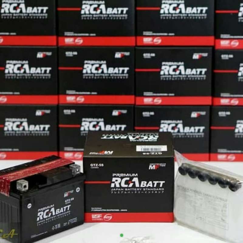 Promo Aki Motor RCA Batt Gtz5s made in thailand Diskon 27% di Seller