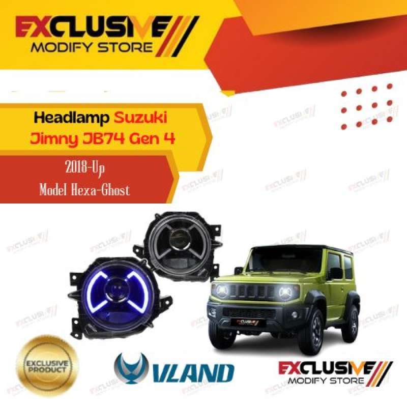 Jual SUZUKI JIMNY JB74 GEN 4 HEADLAMP DUAL BEAM MODEL HEXA-GHOST VLAND