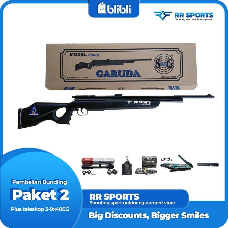 Jual Senapan Angin Uklik Sharp Garuda + Teleskop | Paket 2 Bundling Di