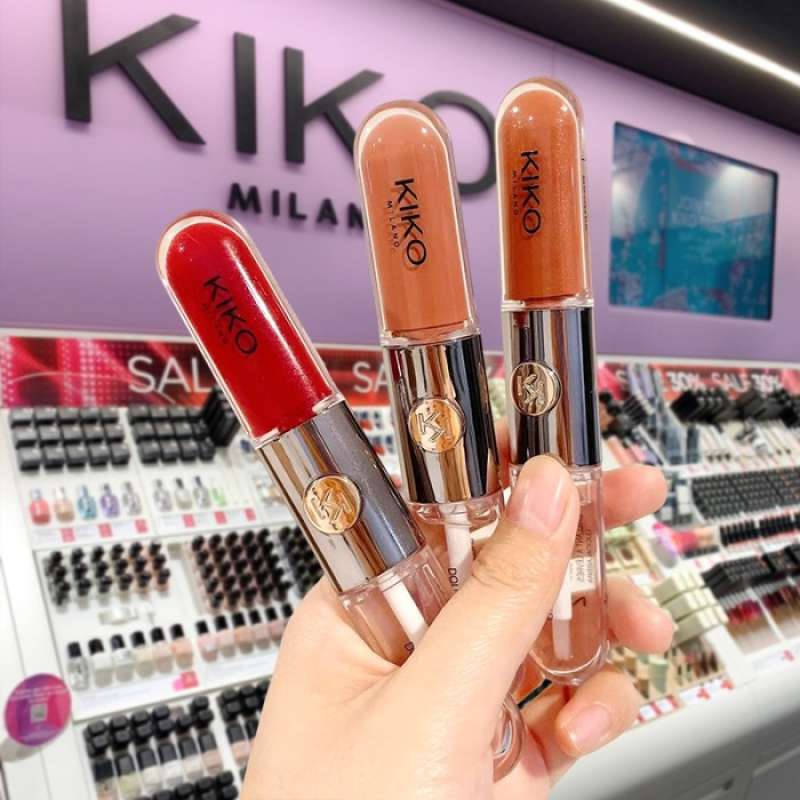 Jual Kiko Milano Unlimited Double Touch/kiko double Lip Tint/kiko lipgloss di Seller Premier