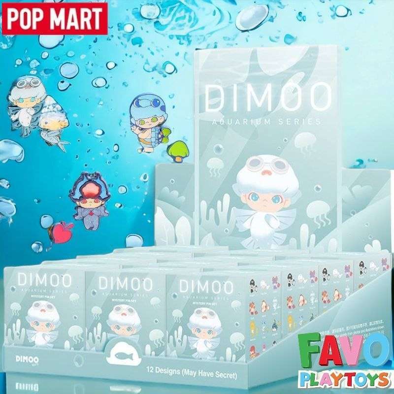 Promo Pop Mart Dimoo Aquarium Series Enamel Pin Badge Blind Box Diskon ...