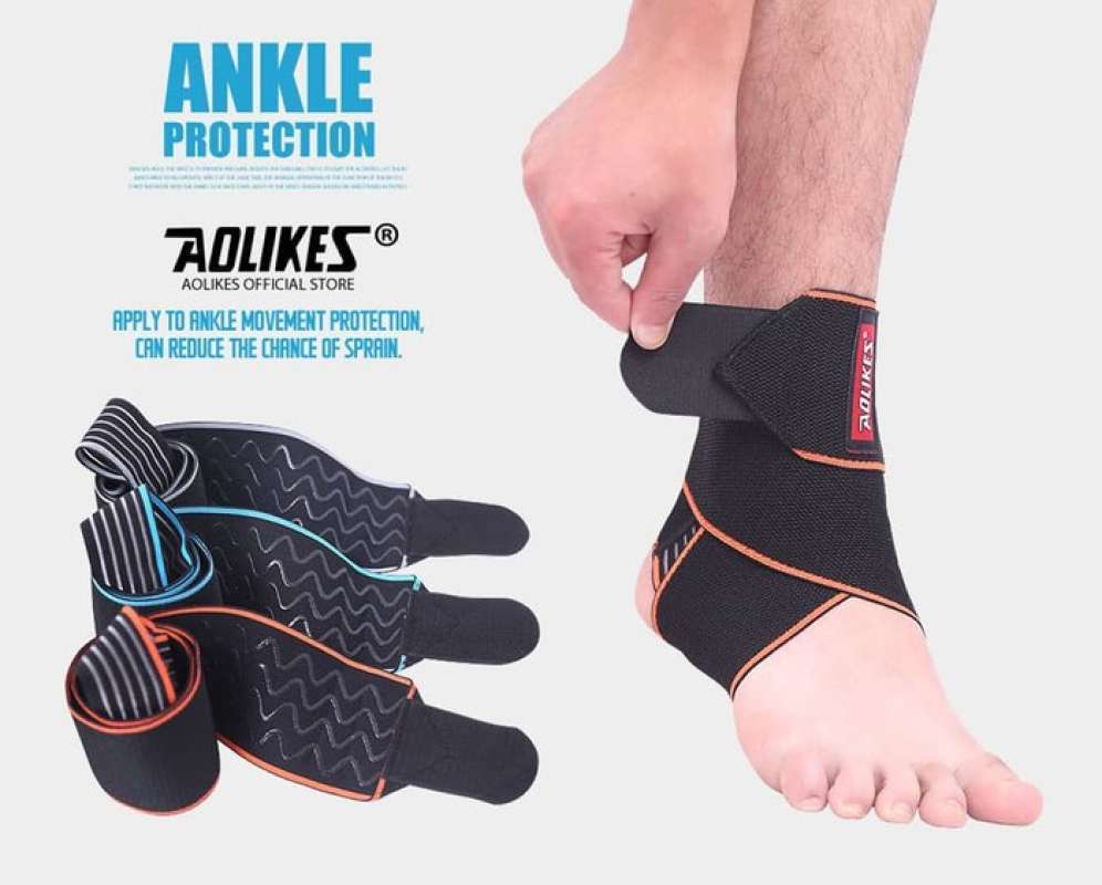 Promo Gst Sport Ankle Foot Ankle Support Elastic Brace Guard Football
