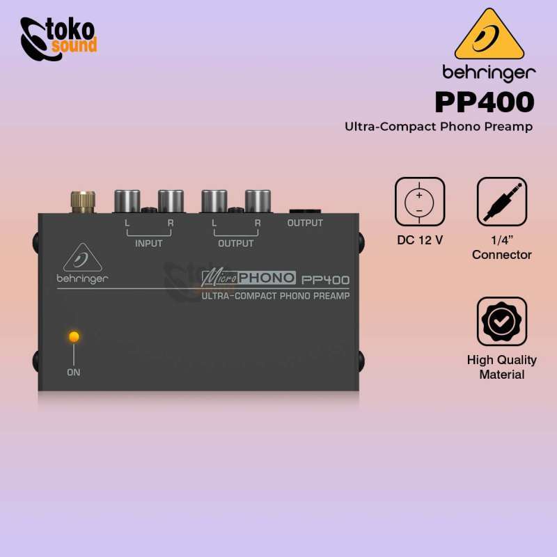 Jual Behringer PP400 Ultra Compact Phono Preamp di Seller Tokosound