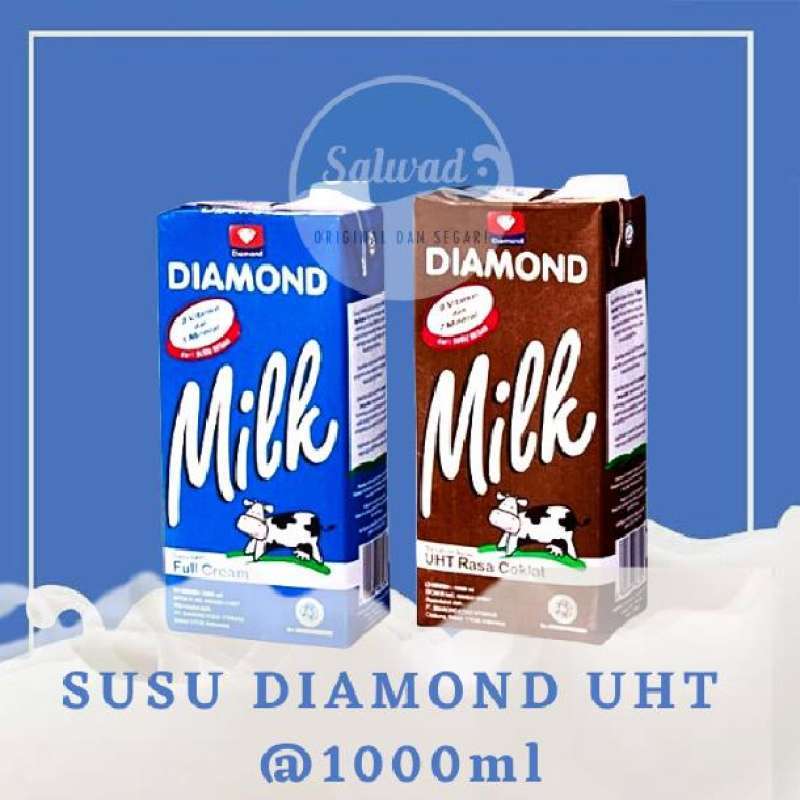 Jual Susu UHT Diamond Full Cream @ 1 liter - Full Cream di Seller