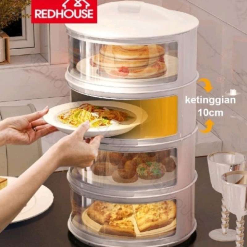 Promo Rak Susun Penyimpanan Makanan 4 Susun / Tudung Saji 4 susun