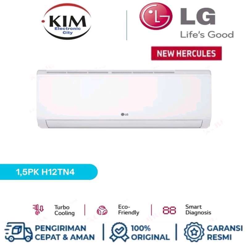 Jual AC LG 1.5 PK H12TN4 1.5 PK NEW HERCULES TURBO COOLING R32 [INDOOR