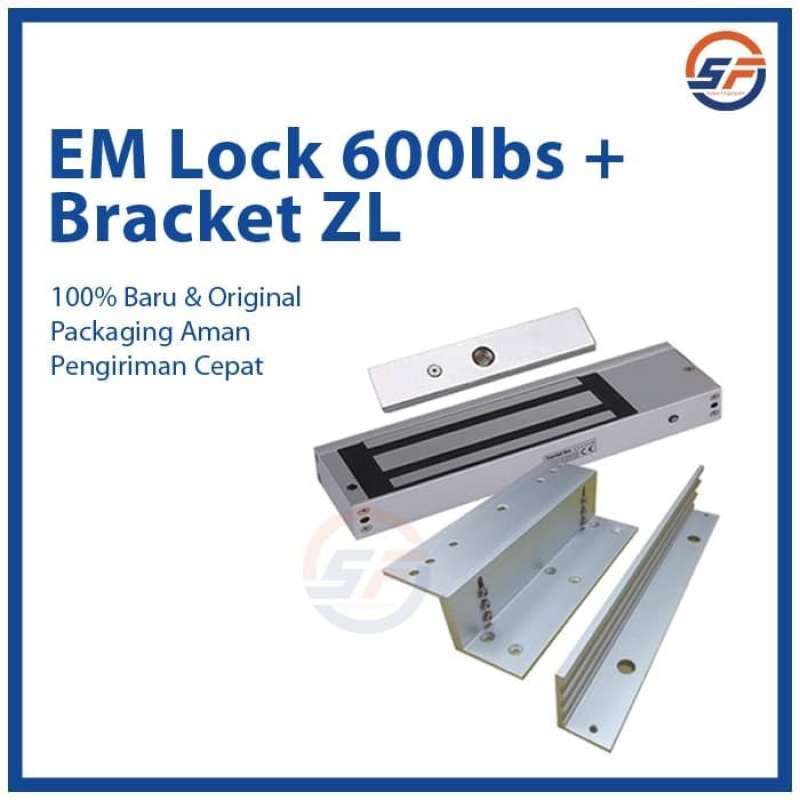 Promo EM Lock 600lbs + Bracket ZL Door Lock Lock Diskon