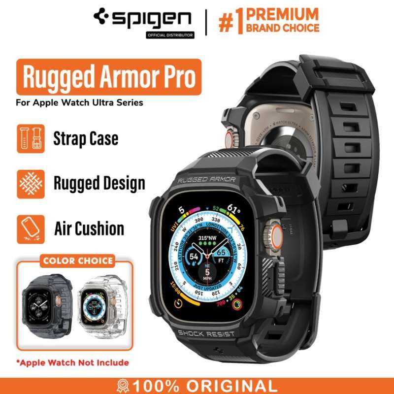 Jual Case Strap Apple Watch Ultra 1/2 49mm Spigen Rugged Armor Pro Soft