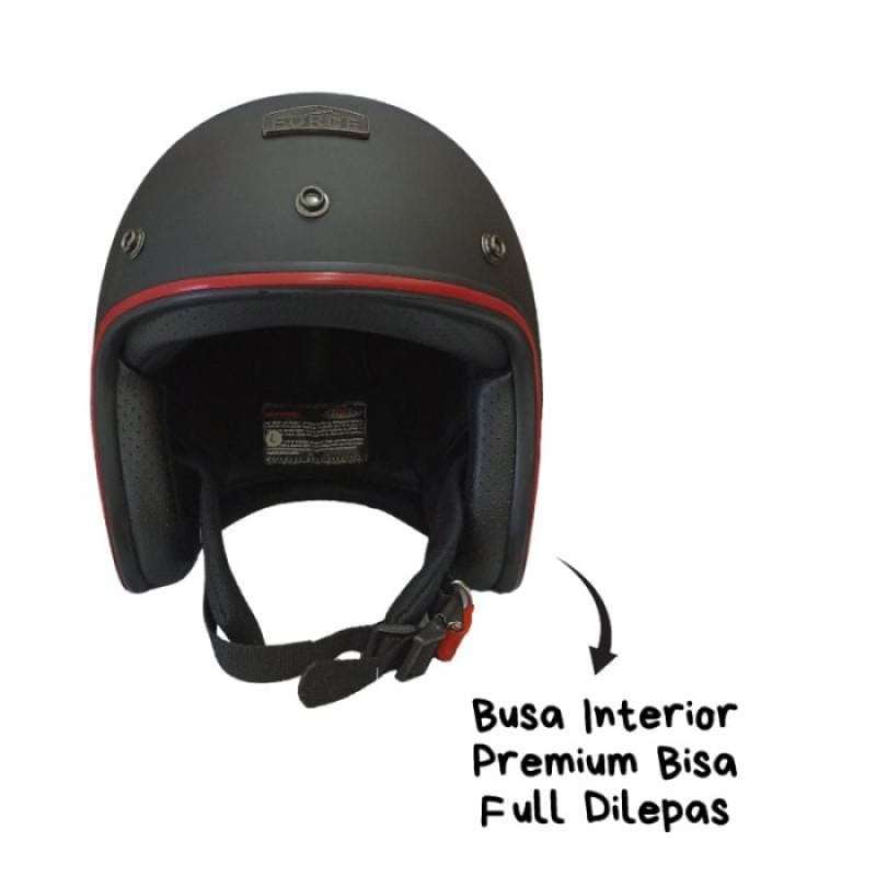 Promo Helm Half Face Retro Ukuran Xxl Besar Big Size Sni Cat Kualitas
