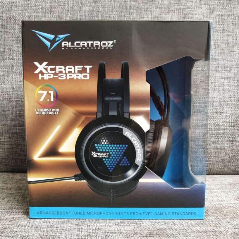 Promo Alcatroz 7.1 Gaming Headset X Craft HP 3 PRO Grs Resmi
