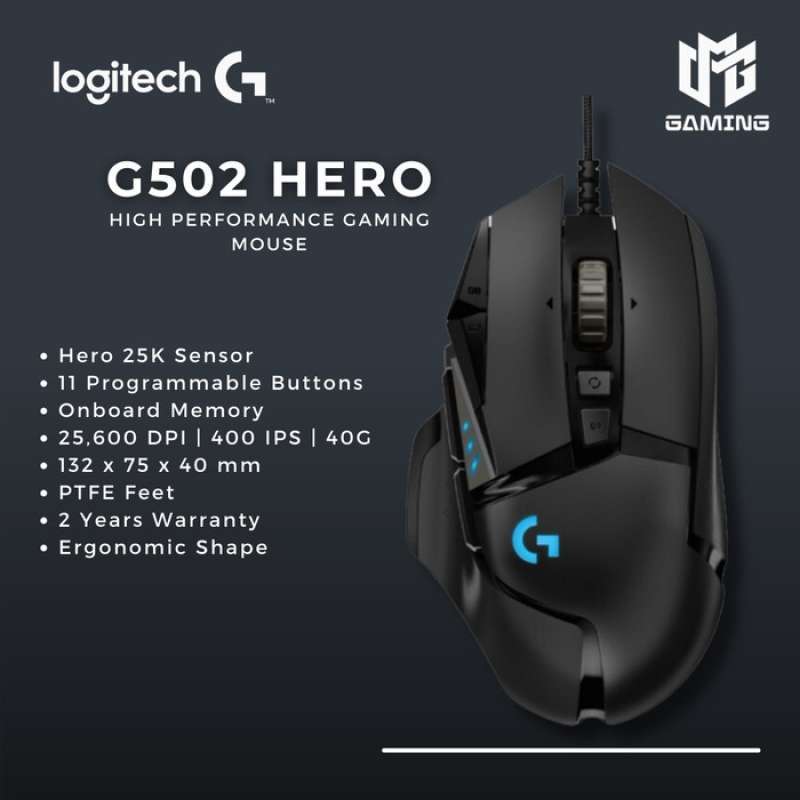 Logitech G 502 Hero 16 K – Logitech G502 Hero Functions – GIAU