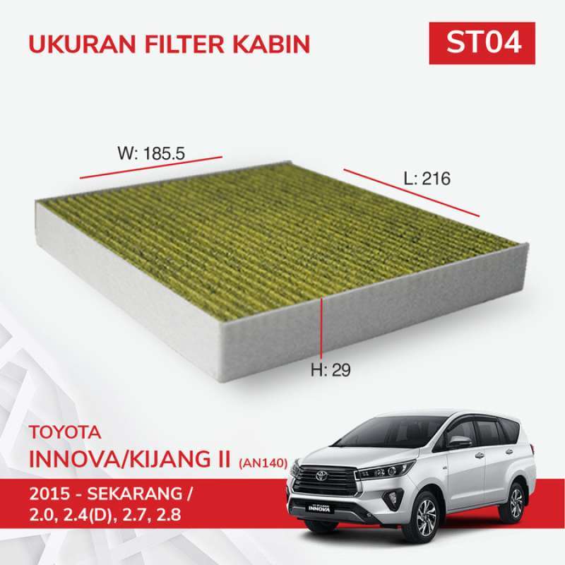 Promo Filter Kabin Ac Mobil Hepa Innova/Kijang Ii Swistech St04 Promo