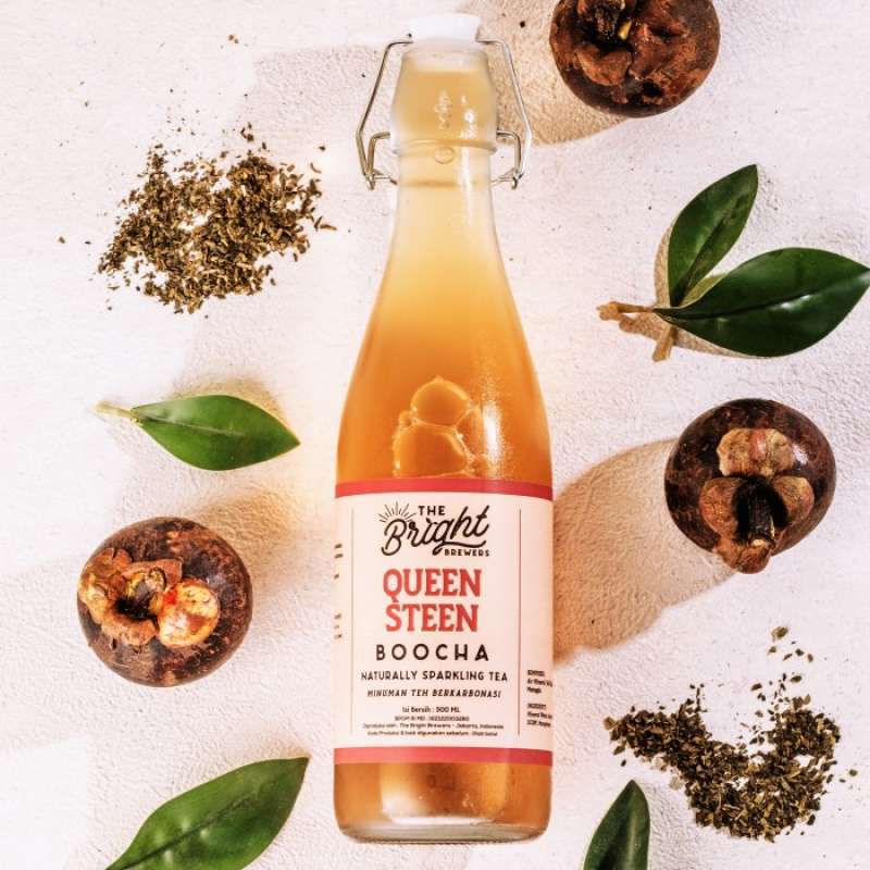 Promo Kombucha Manggis 500 Ml Mangosteen Sparkling Tea Ready Botol