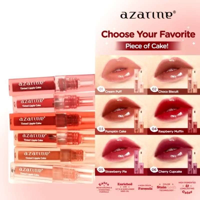 Jual [Azarine x Red Velvet] Tinted Lippie Cake Lip Tint ala Korea ...