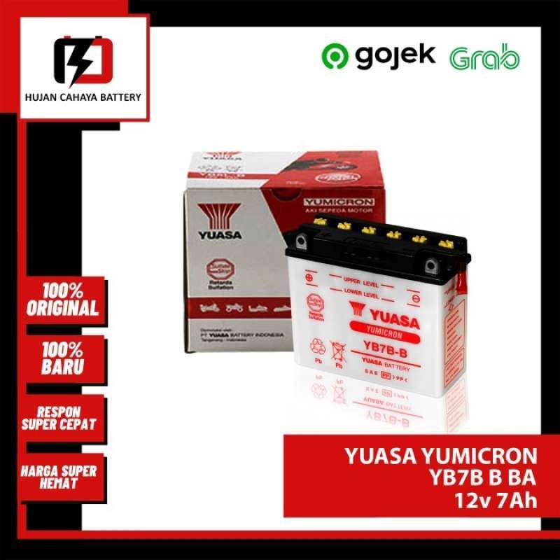 Promo Aki MOTOR YUASA YB7B-B-BA / YB7B-B-BA/ YB7B-B-BA- Aki SCORPIO