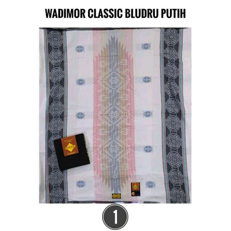 Sarung Wadimor Bludru Classic Putih