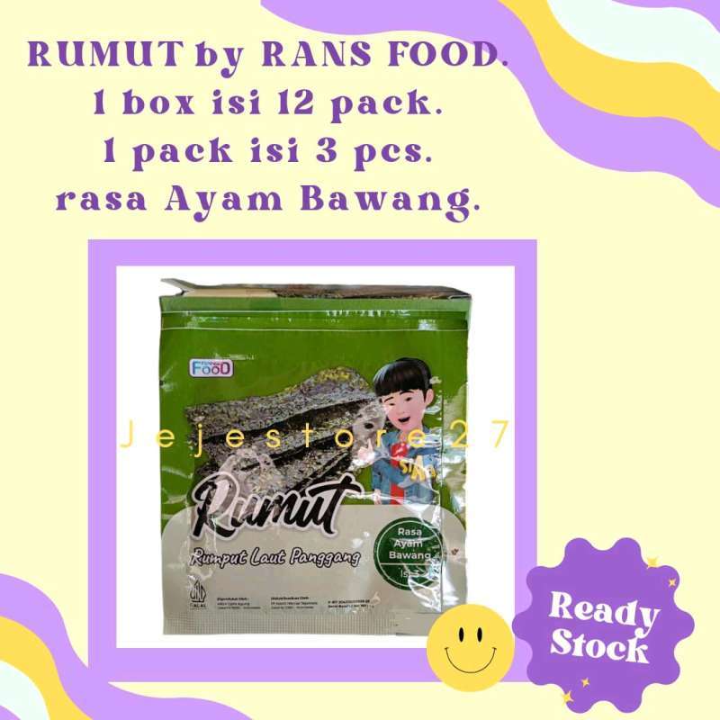 Rans Rumput Jual Rumut Rans Food / Rumut Si Aa / Rumut Nori Rumput Laut Panggang ...
