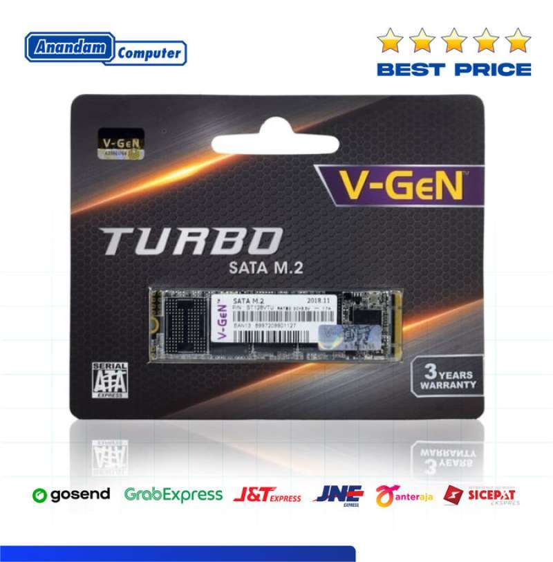 Jual V-Gen SSD Turbo M.2 2280 256GB - VGen M2 256 GB Sata 3 di Seller ...