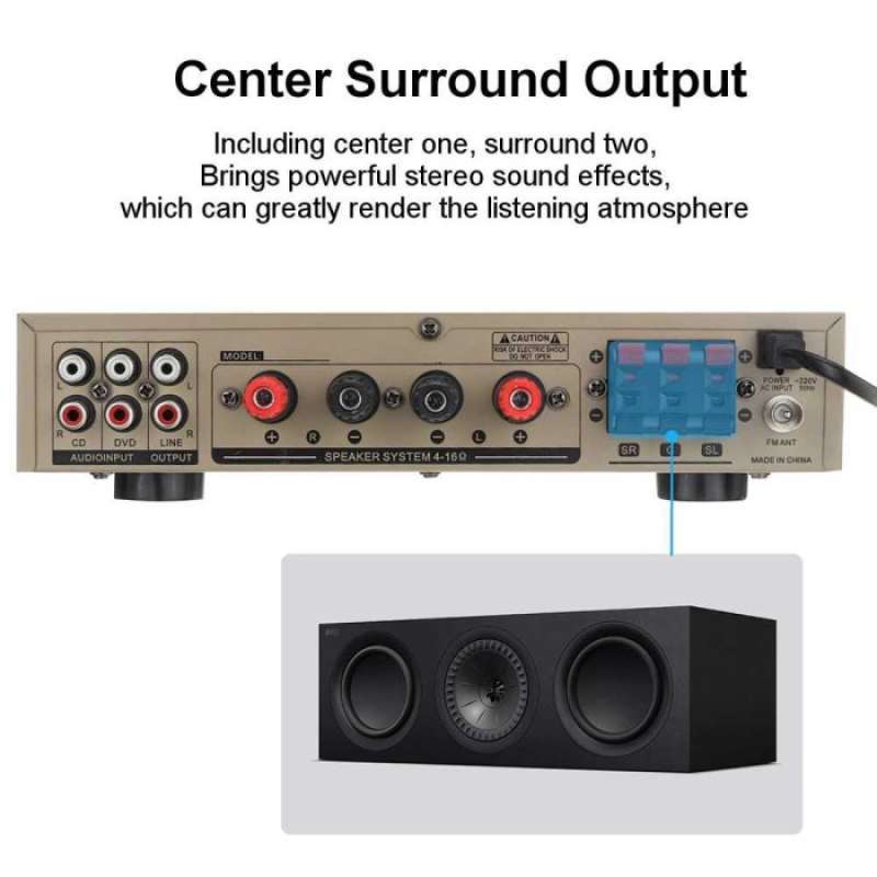 Promo Sunbuck Audio Amplifier Bluetooth EQ Karaoke FM 2000W - AV-338ST ...