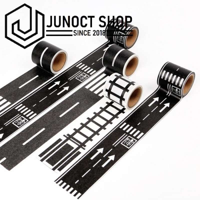 Promo STIKER LANTAI JALAN RAYA REL KERETA UNTUK MAKET MINIATUR HIASAN ...