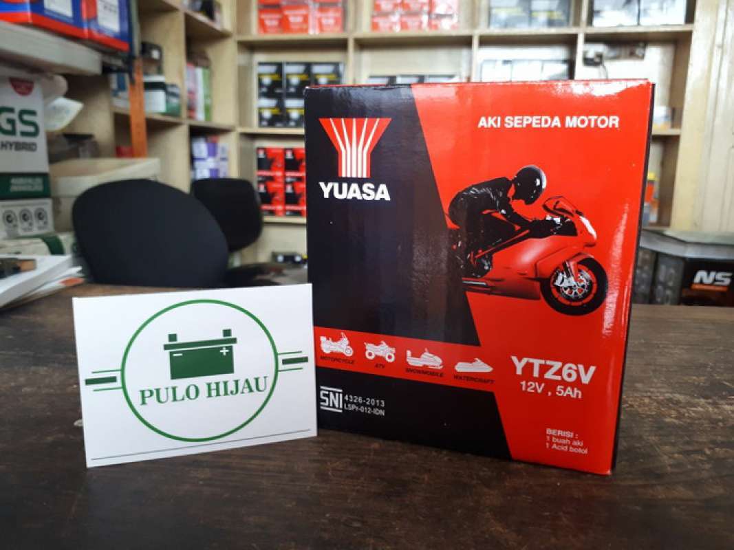 Promo Aki Motor Honda CB150R YTZ6V Yuasa Accu kering Original Ori