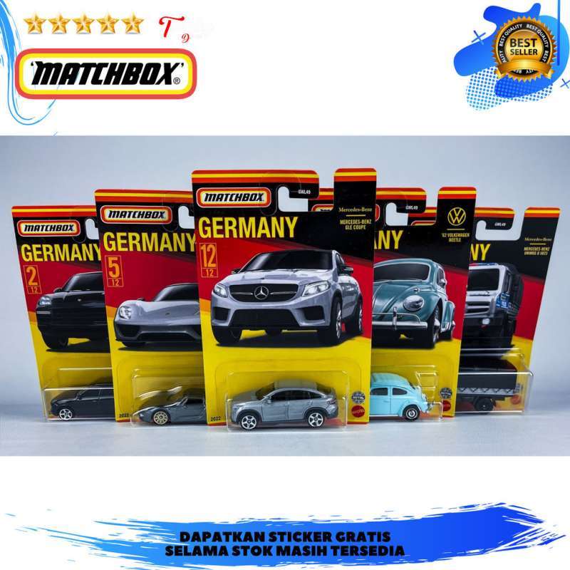 Promo Matchbox MBX Best Of Germany 2 Set Isi 6 Pcs Unimog Police