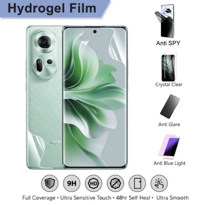 Pellicola In Idrogel Per OPPO Reno11 F 5G: 2 Pezzi Trasparenti Con Auto-riparazione E Alta Sensibilità