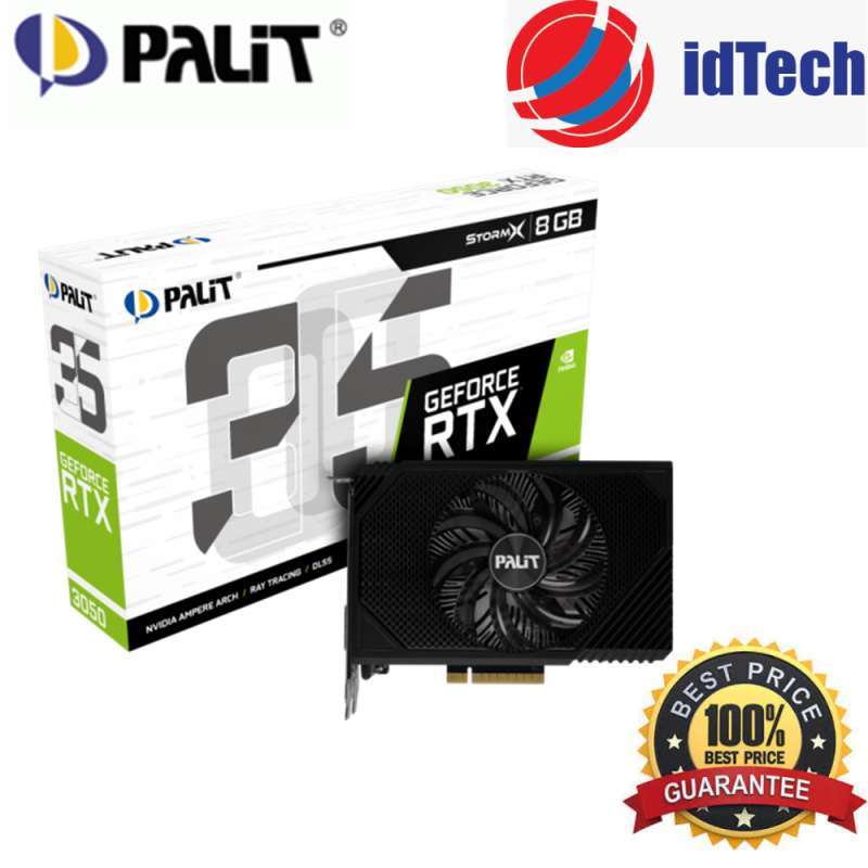 PALIT NVIDIA GeForce RTX 3050 StormX 6GB Видеокарта Palit NVIDIA