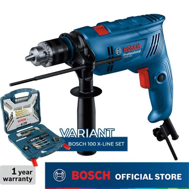 Jual Bosch Impact Drill / Bor Tangan Listrik Impact 13MM 600Watt GSB ...