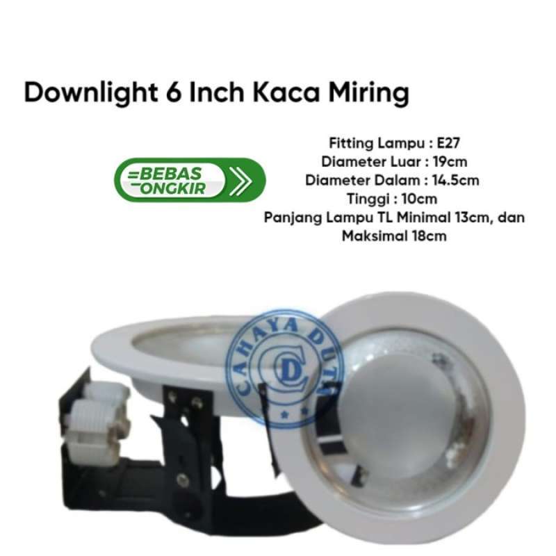 Fitting downlight 6 hot sale inch