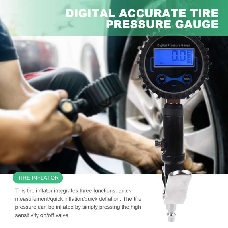 Promo Digital Car Tire Air Pressure Inflator Gauge LED Display Car Tire ...
